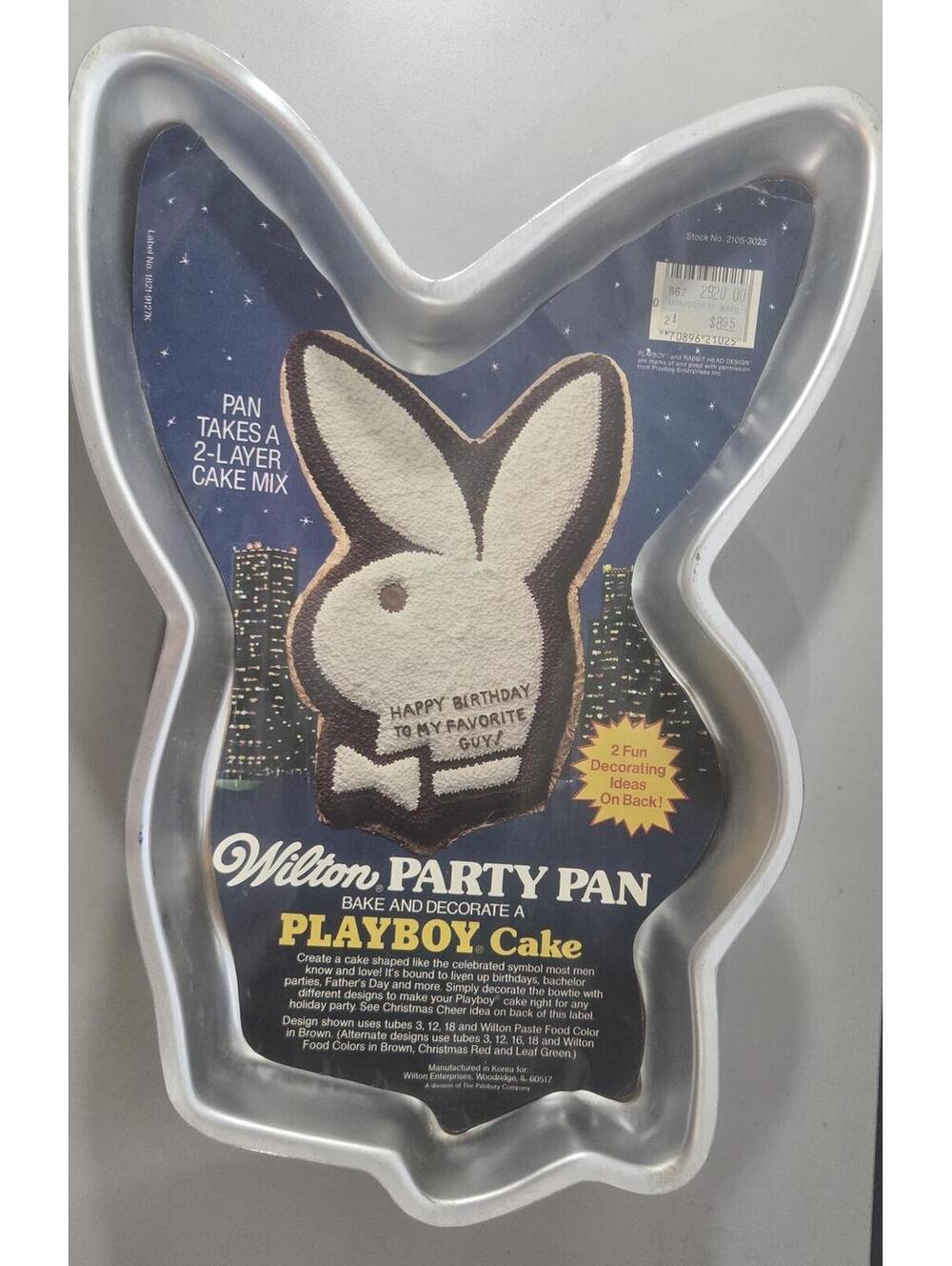 Wilton Party Pan Playboy Cake Mold 2105-3205 Vtg